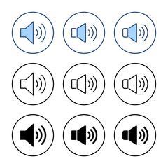 Speaker icon vector. volume sign and symbol. loudspeaker icon. sound symbol