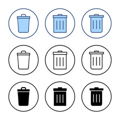 Trash icon vector. trash can icon. delete sign and symbol.