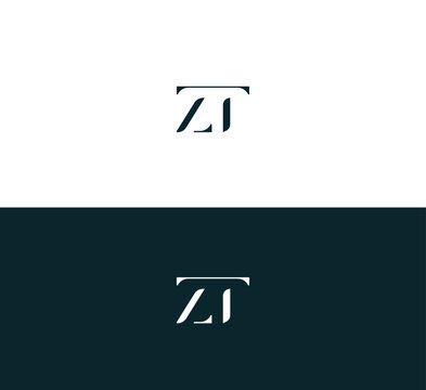 ZT, TZ letter logo design template elements. Modern abstract digital alphabet letter logo. Vector illustration. New Modern logo.