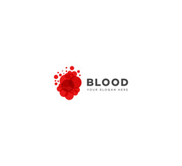 Modern Dlood logo design vector template. Blood Donation Logo template.