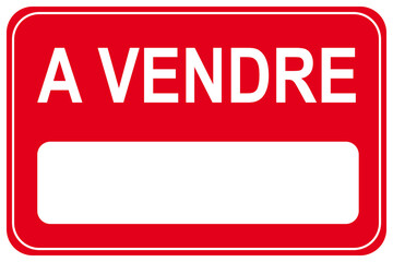 Panneau "&agrave; vendre". Espace vierge pour t&eacute;l&eacute;phone.
