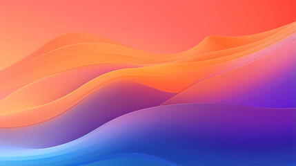 Obraz premium minimalist landscape background with wavy line