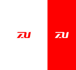 ZU, UZ letter logo design template elements. Modern abstract digital alphabet letter logo. Vector illustration. New Modern logo.