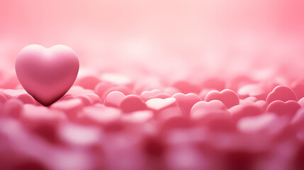Obraz premium Romantic heart-shaped Valentine's Day background, symbolizing Valentine's Day, wedding, love
