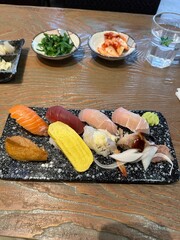 sushi in japanese restaurant