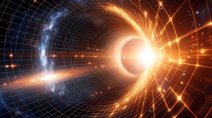 Obraz premium scientific structures - science, geometry, physics, particles, space, nature, abstract