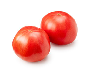 tomatoes isolated on white background.