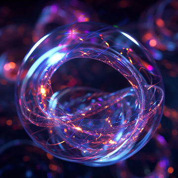an isomorphic basketbll orbits a abstract quantum hoop of liminal kitchty plasma Ai generative 