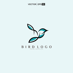 bird logo design vector template.