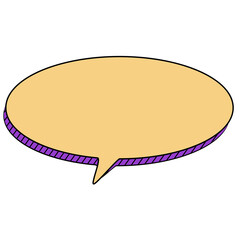 Retro sticker box chat pop art style 90s.