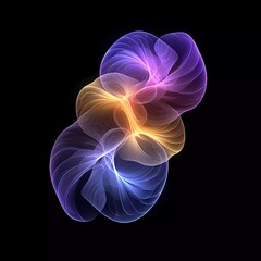 Obraz premium scientific structures - science, geometry, physics, particles, space, nature, abstract