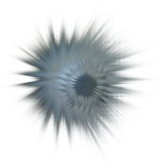 An abstract transparent glitch art burst texture design element.