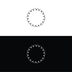 Circle vector logo silhouette design . Circle vector logo illustration