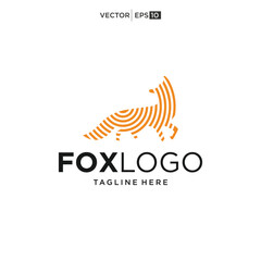 unique fox logo design inspiration