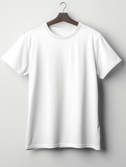 white t-shirt as element isolated on white background
