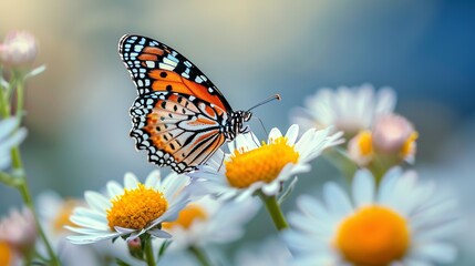 Obraz premium butterfly on flower