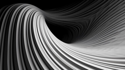 Abstract geometric lines background, technological lines background and light effects, 3D rendering