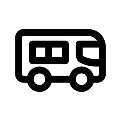 school bus line icon