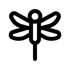 dragonfly line icon