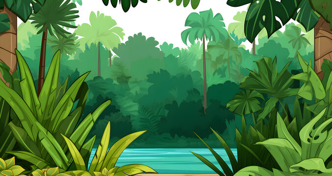 an image of a beautiful green jungle