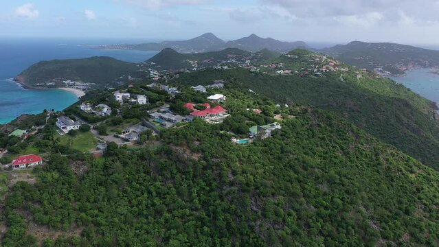 Drone of St Barths near Colombier