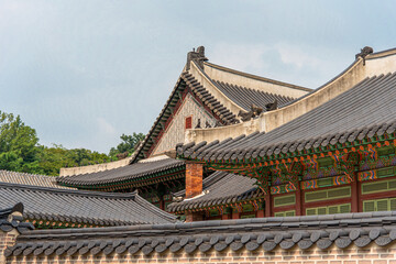 Fototapeta na wymiar 한국의 전통을 볼 수 있는 종묘, 창경궁의 모습