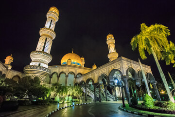 view of mosque Jame' Asr Hassanil Bokliah at Brunei Darussalam