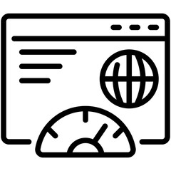 web optimization line icon
