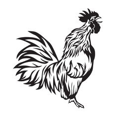 chicken farm, chicken vector, chicken black and white