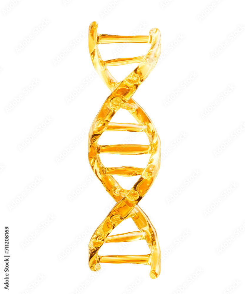 Poster DNA with biology and chemical concept, 3d rendering.