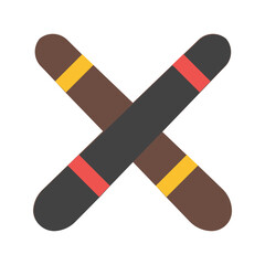billiard stick Flat icon