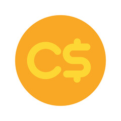 canadian dollar Flat icon