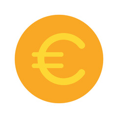 euro Flat icon