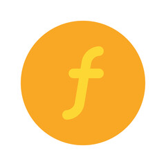 Obraz premium guilder Flat icon