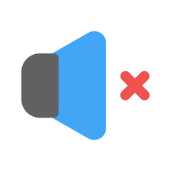 mute Flat icon