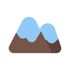 snow mountains Flat icon