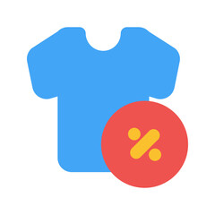 t shirt Flat icon