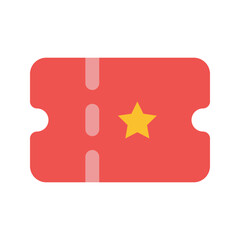 ticket Flat icon