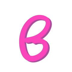 Pink Bubble Alphabet
