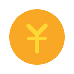 Obraz premium yen Flat icon