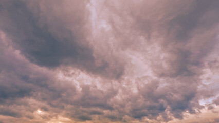 beautiful sunrise golden clouds on the sky background - photo of nature