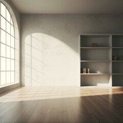 Modern style conceptual interior empty room