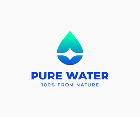 Minimal and Modern Water Logo Design for your business