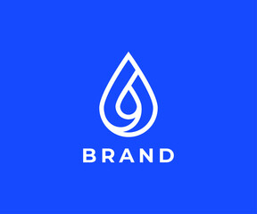 Minimal and Modern Water Logo Design for your business