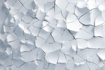 Cracked white ceramic texture - obrazy, fototapety, plakaty