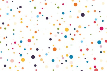 Abstract colorful pattern polka dot confetti on a white background - obrazy, fototapety, plakaty