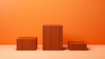 Podium, booth, stage, product background for product display, blank display