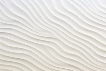 Fotobehang White sand wave pattern texture background © setiadio
