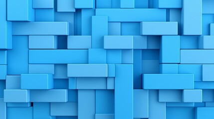 abstract blue plastic constructor seamless pattern background blocks plate flat design - obrazy, fototapety, plakaty