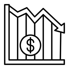   Presentation line icon